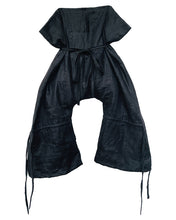 Load image into Gallery viewer, Trousers - Wrap Around - Patchwork in Plain Black